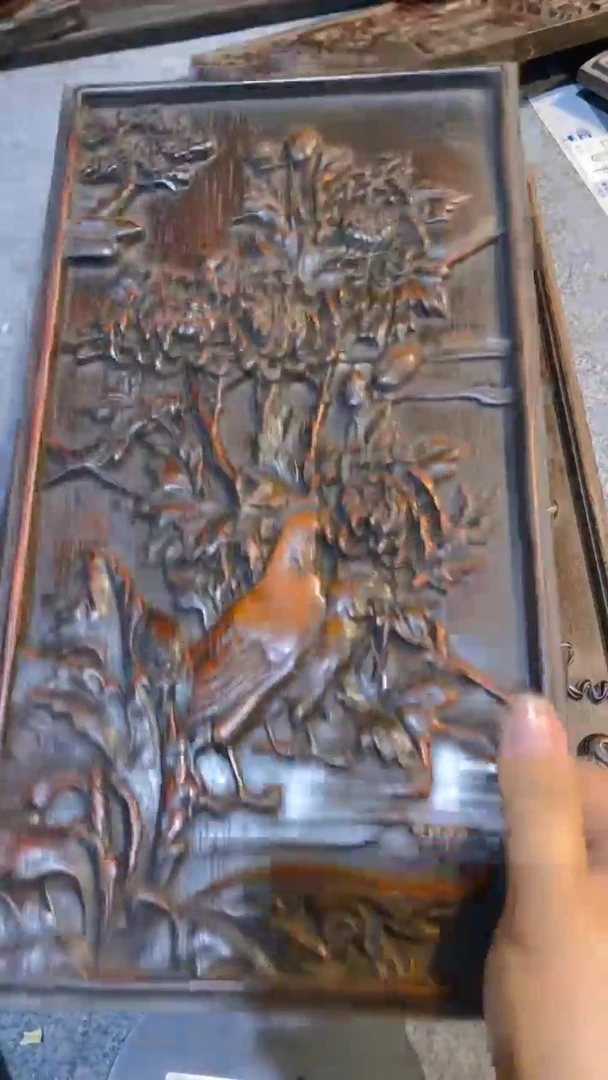 香榧木紫檀拆件雕刻板以直播间实物为准