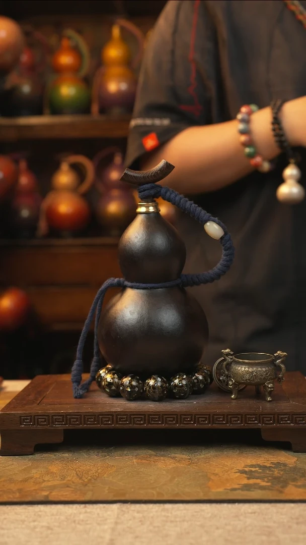 128大漆一物一拍记葫堂出品【不带手串】