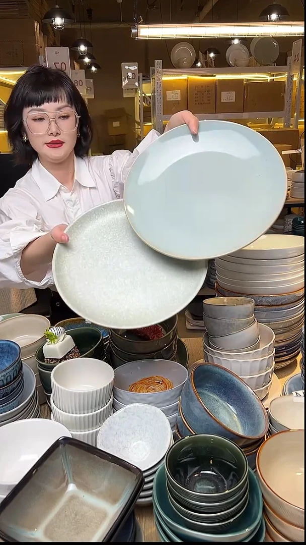 瓷40外贸尾货窑变釉下彩默认微瑕