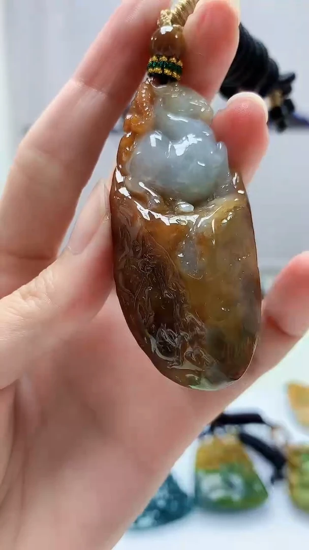 定制翡翠未镶嵌4917zm-毛货挂件120