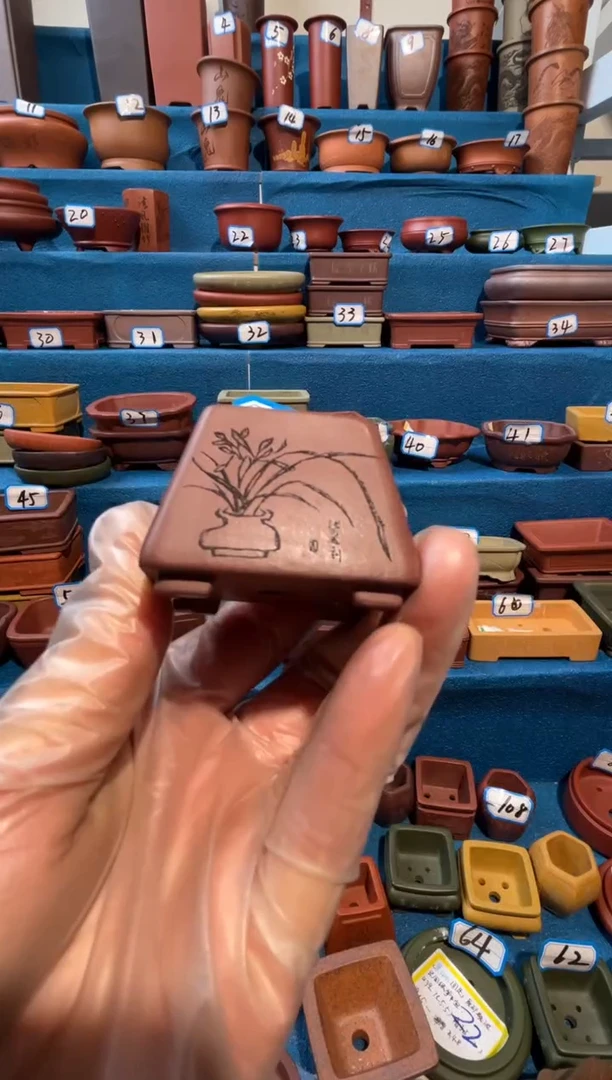 【闪购商品】紫砂紫砂花盆3*3