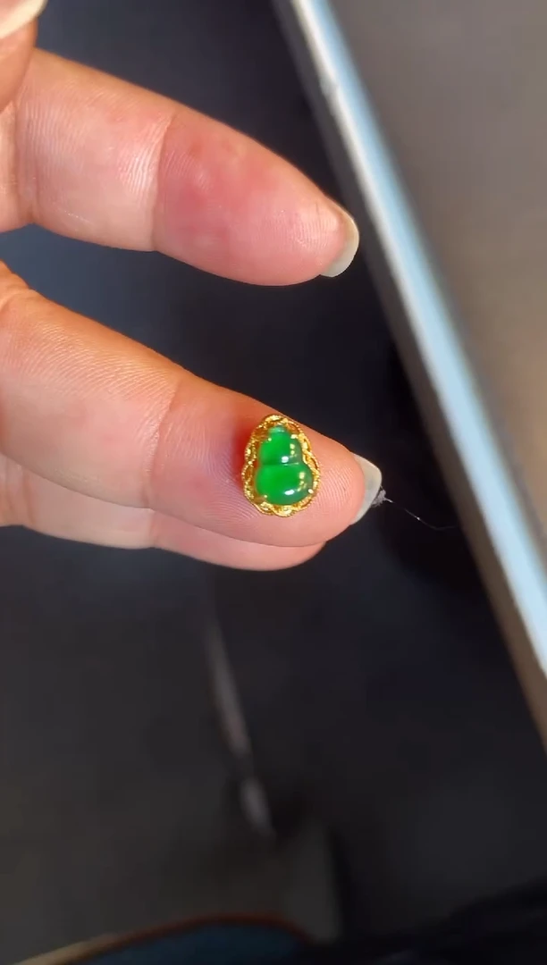 吊坠(不含链)银S925镶嵌翡翠1