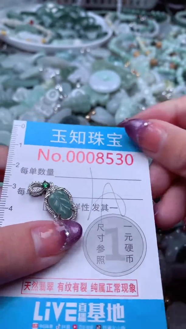 翡翠未镶嵌吊坠(不含链)8530