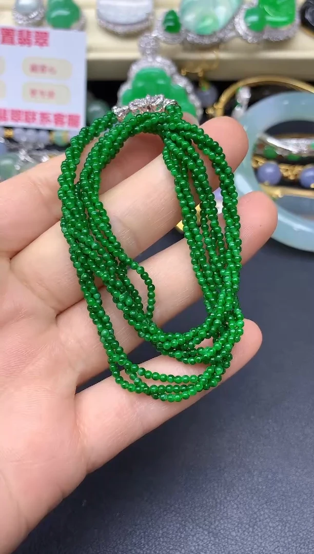 颈饰未镶嵌翡翠364-翡翠雪姐天天见
