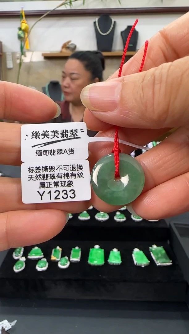 翡翠未镶嵌颈饰Y1233 福利价不退换