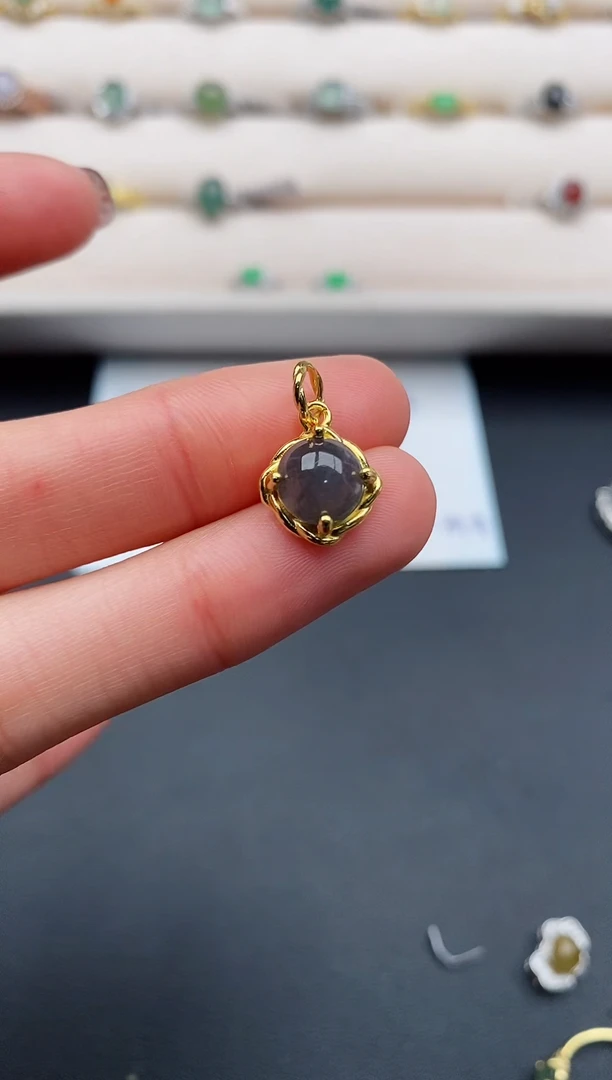 银S925镶嵌戒指翡翠6666666+2