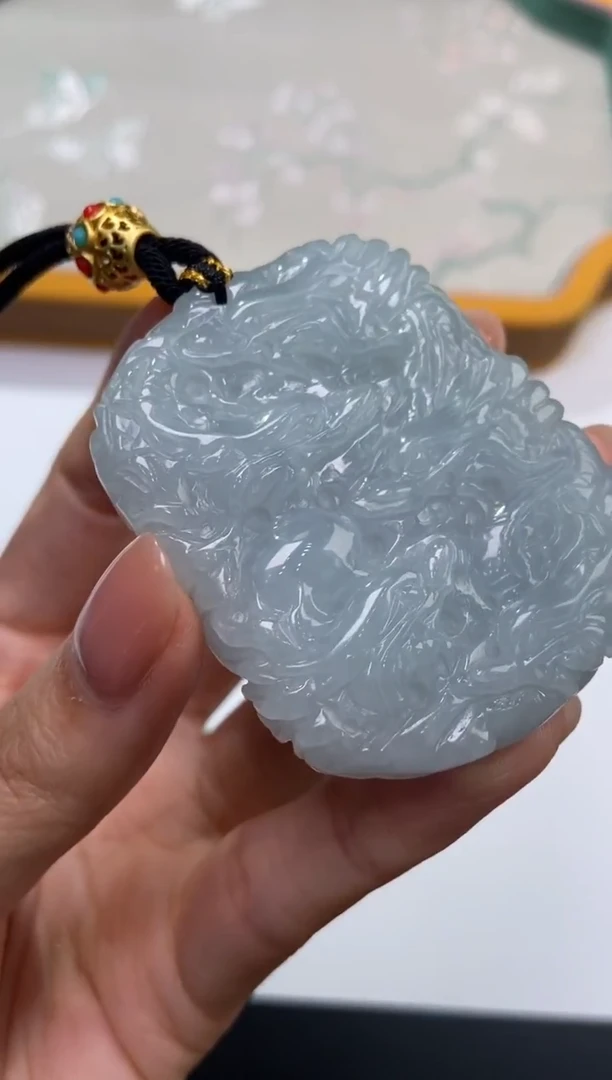 颈饰未镶嵌翡翠371716/翡翠龙牌 多样性一件发