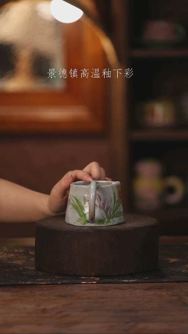 陶瓷景德镇高温釉下手绘陶瓷078