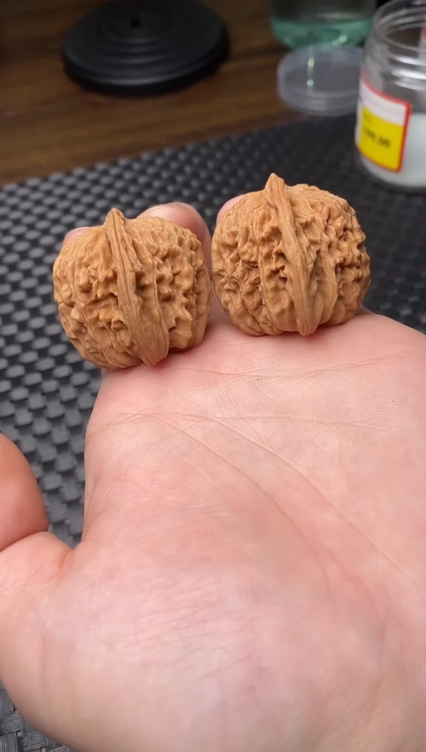 把件文玩核桃全品红皮四座楼40-42尺