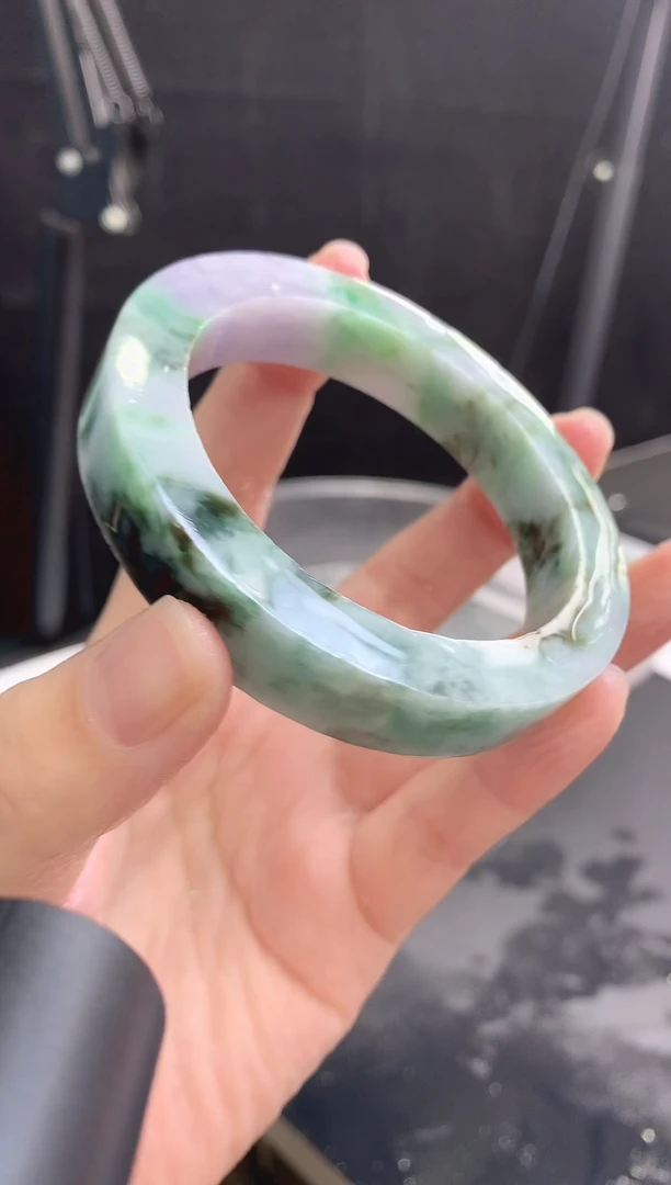 【闪购商品】定制翡翠手镯未镶嵌43 60-63正