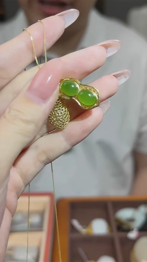 和田玉银S925镶嵌吊坠(不含链)吊坠