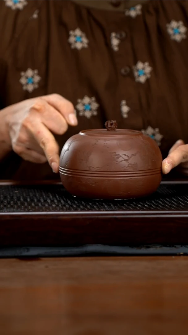 茶壶紫砂黄龙山原矿底槽清醒茶罐26