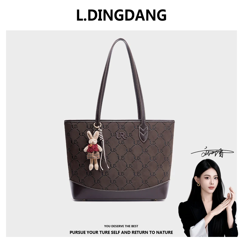 【刘叮当甄选】2025新款手提托特包百搭单肩包时尚