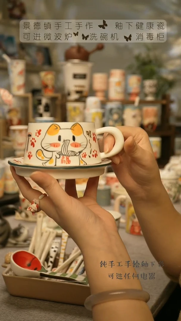【闪购商品】杯陶瓷景德镇高温釉下彩@A427