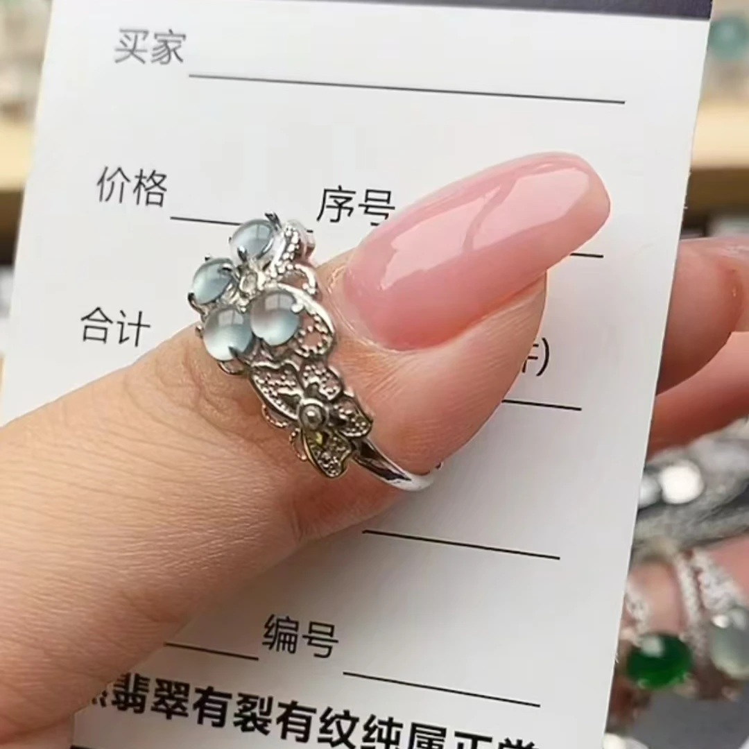 纯天然a货翡翠戒指