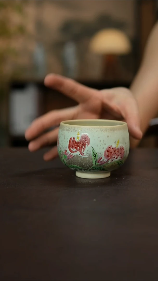 杯景德镇陶瓷杯碗柴烧多人瑕疵