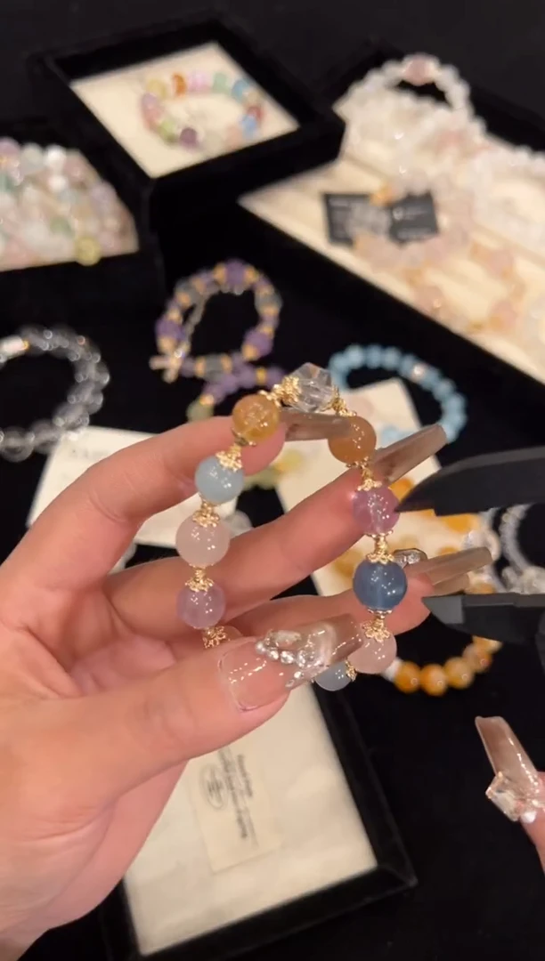 【闪购商品】水晶手链合金多宝手链x111