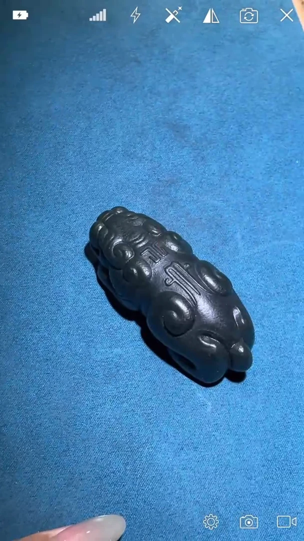 和田玉未镶嵌把件BH1361 貔貅手把件