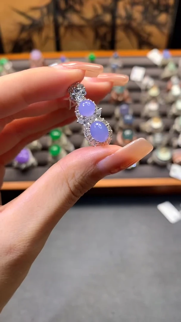 翡翠裸石未镶嵌冰蛋戒面裸石翡翠