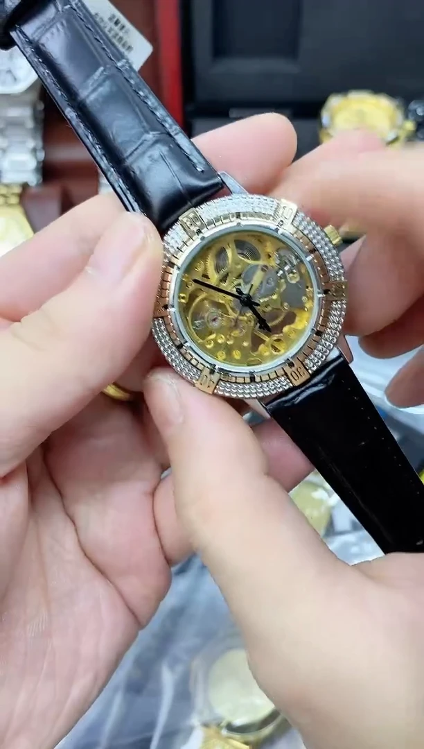 老北京镂空半自动机械表男士