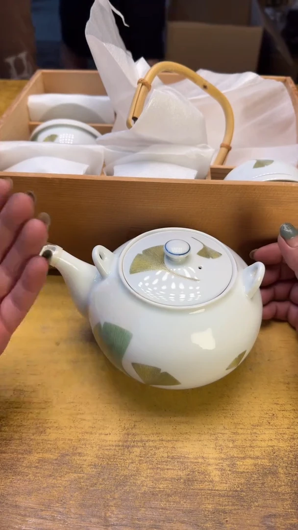 瓷器瓷瑕疵老破破36一壶五杯