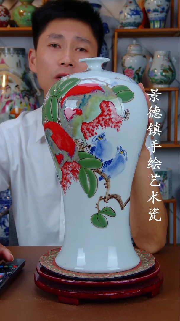 现代景德镇手工手绘陶瓷摆件20