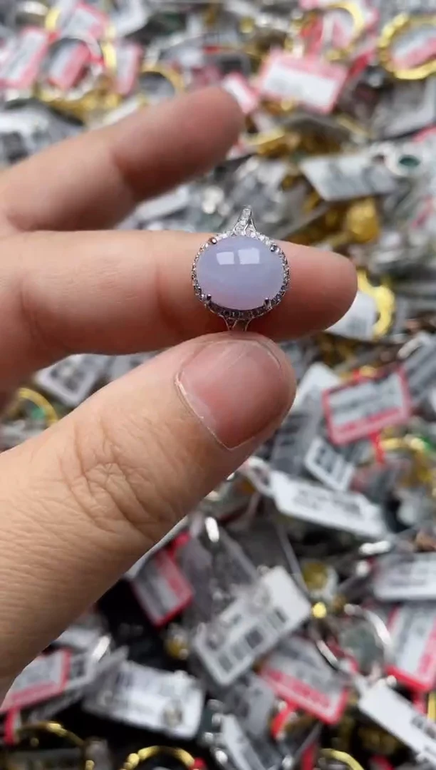 【闪购商品】翡翠戒指银S925镶嵌111111---8