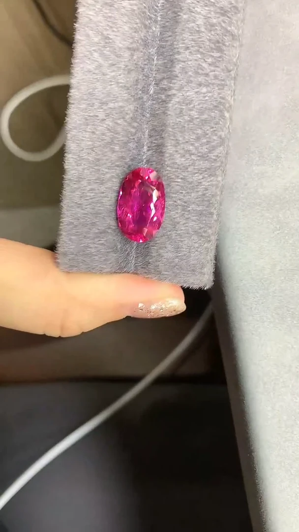 未镶嵌裸石碧玺卢比来裸石5.84ct