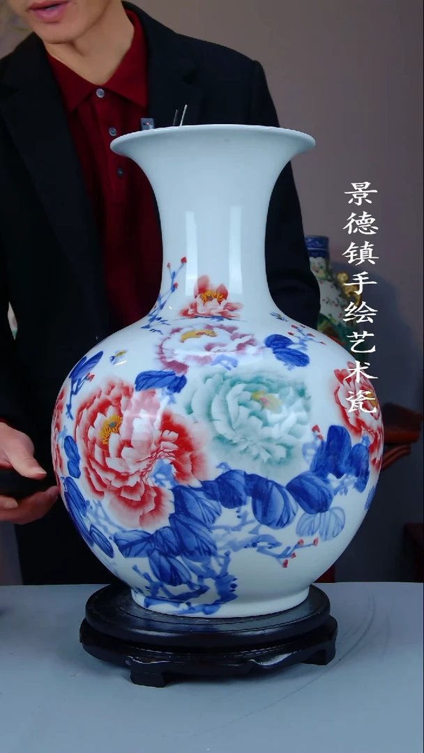 摆件陶瓷景德镇手工手绘陶瓷摆件47
