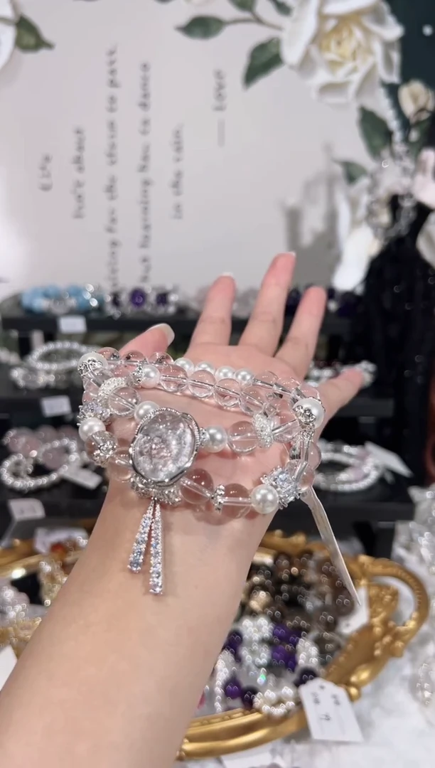 【闪购商品】水晶手链未镶嵌天然水晶默认微瑕 多样性发货发起一