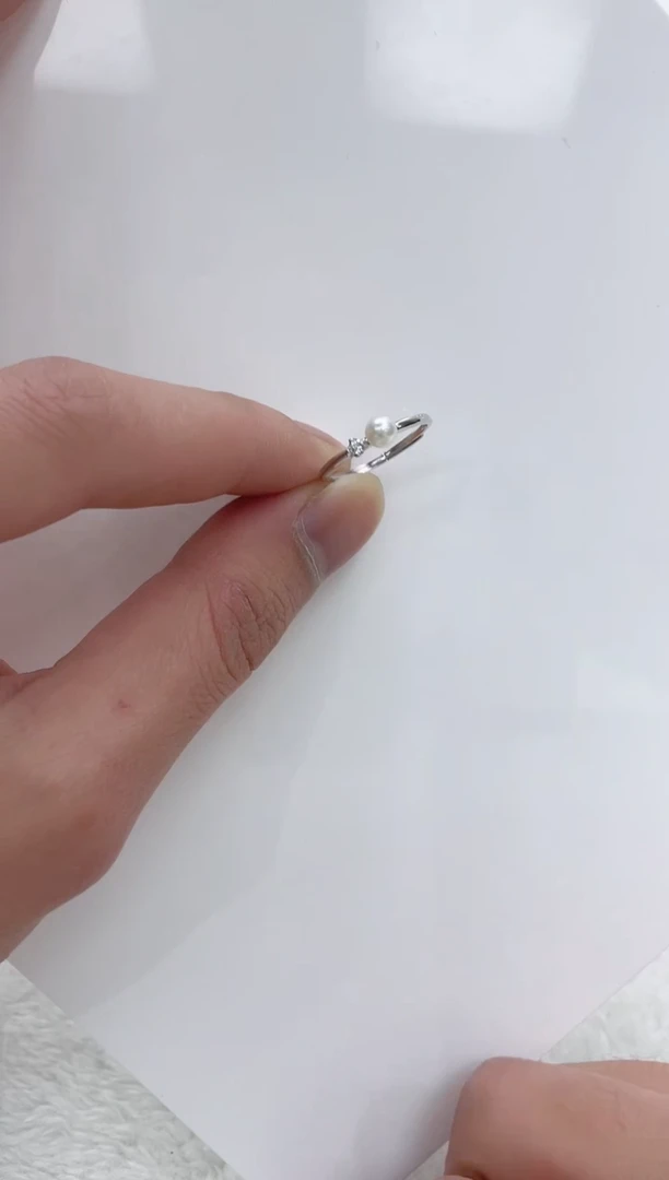 【闪购商品】海水珍珠戒指银S925镶嵌海水珍珠戒指