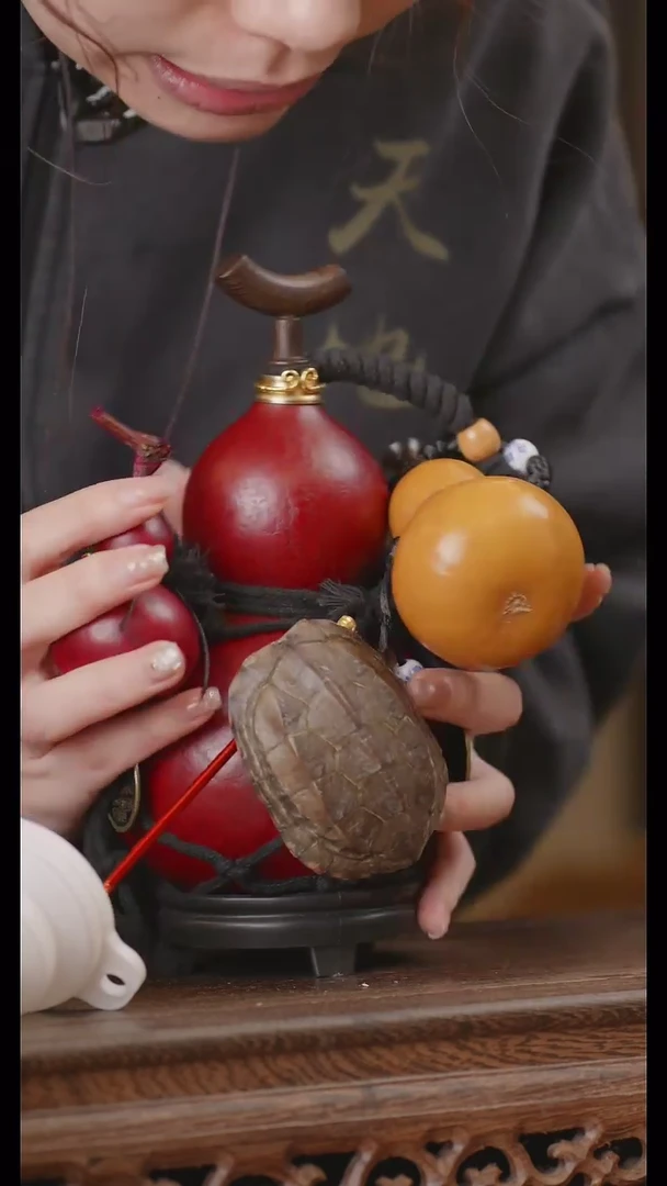 【闪购商品】275号精品天然大漆工艺防渗内胆酒葫芦~