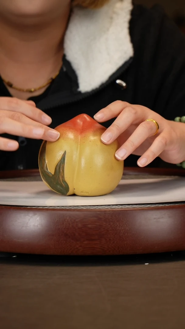 【闪购商品】紫砂茶壶茶宠大寿桃