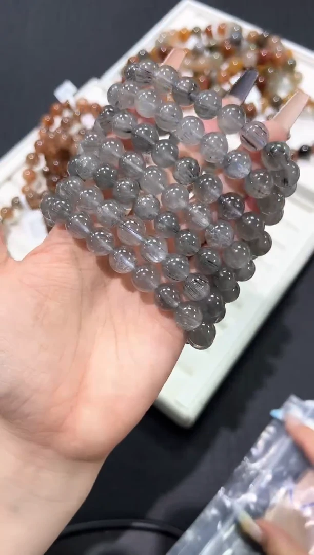 水晶手串未镶嵌9i多样性发其一【1条】默认微瑕10mm