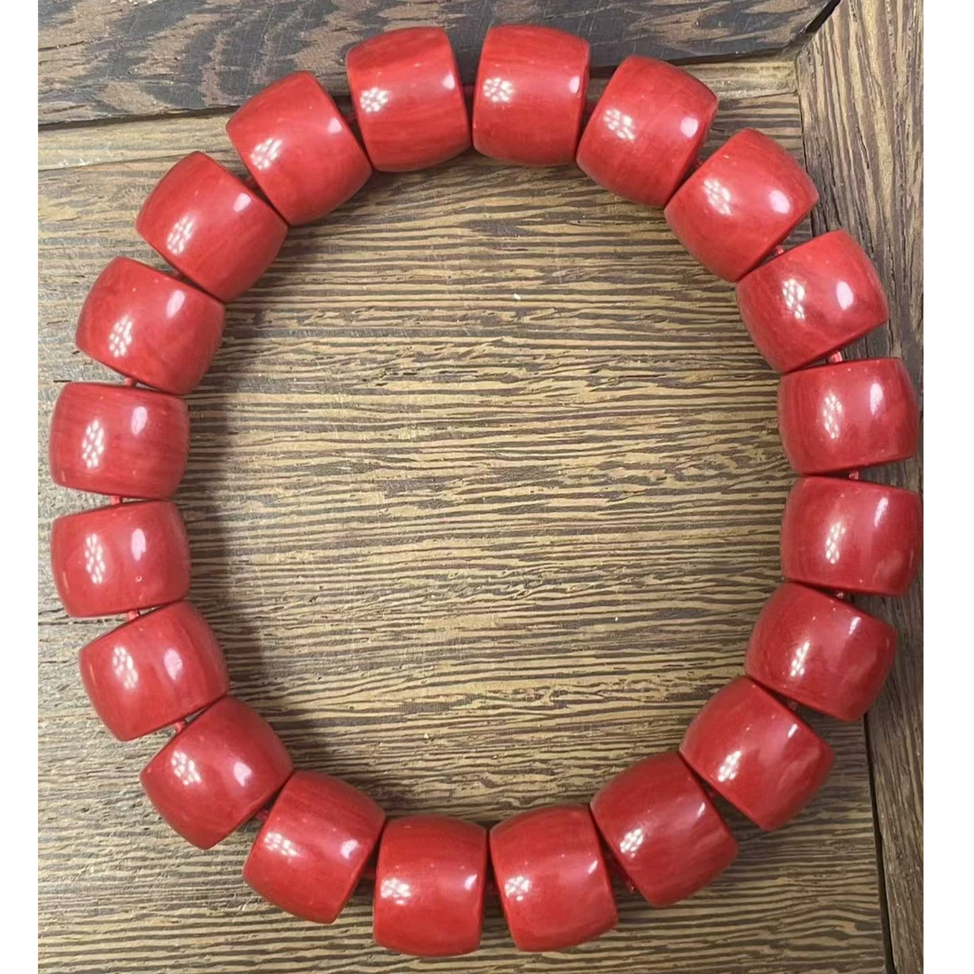 非金属珐琅手链 红色 直切 1.2手链