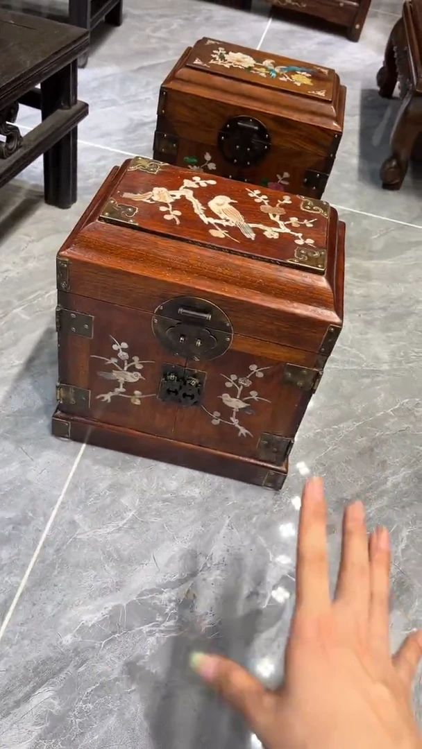 木喜鹊登梅首饰箱 官箱