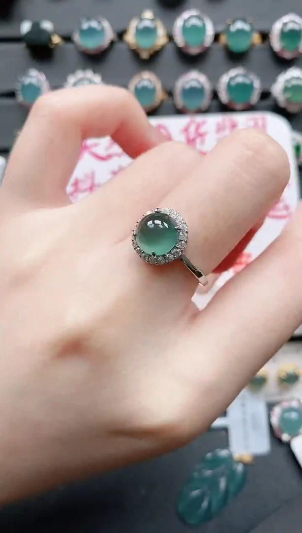 【闪购商品】翡翠戒指银S925镶嵌11111111