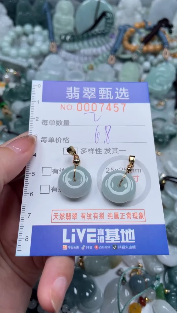 翡翠未镶嵌颈饰00..7457