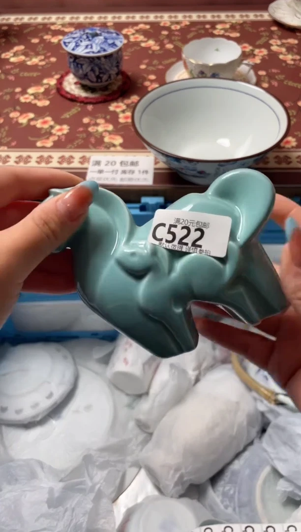 瓷片小*雀瓷器瓷器C522