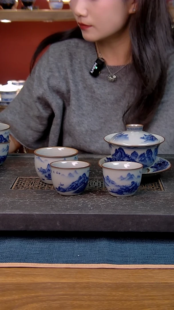 简装家用款4件套 老陶泥开片纹陶瓷茶具