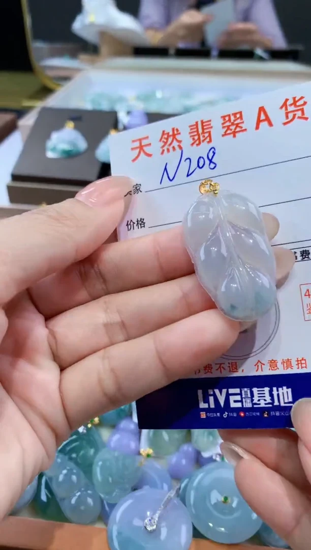 颈饰未镶嵌翡翠天然缅甸翡翠A货挂件