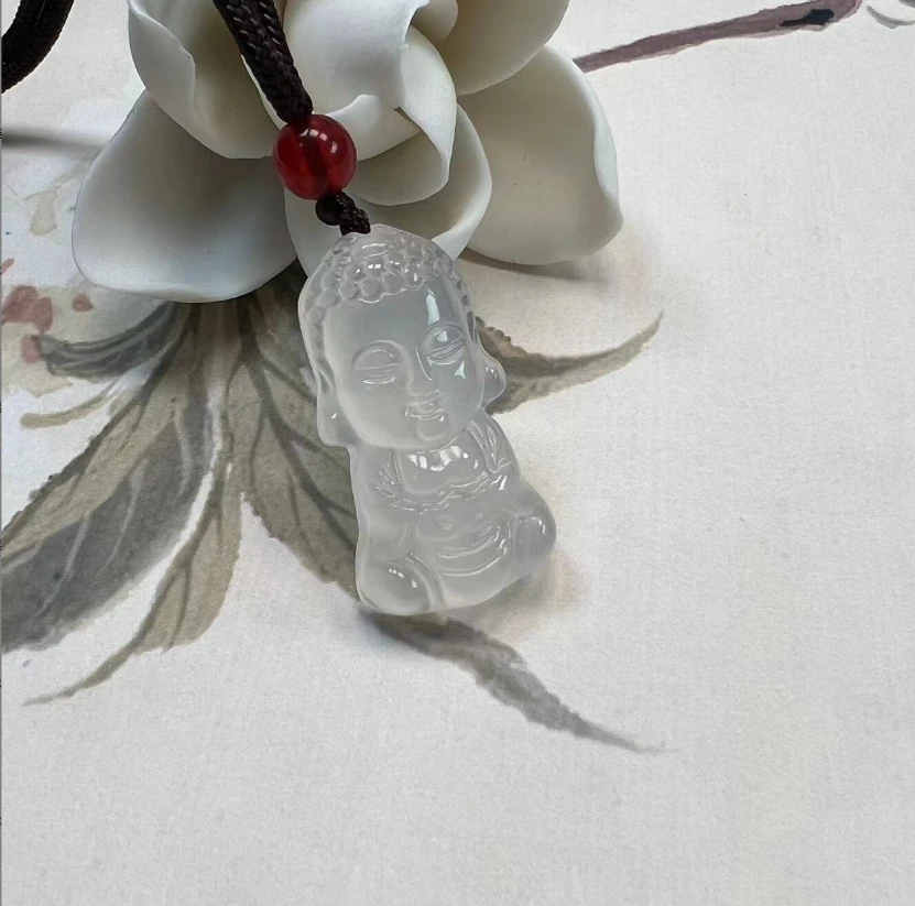 天然玛瑙玉髓宝宝佛