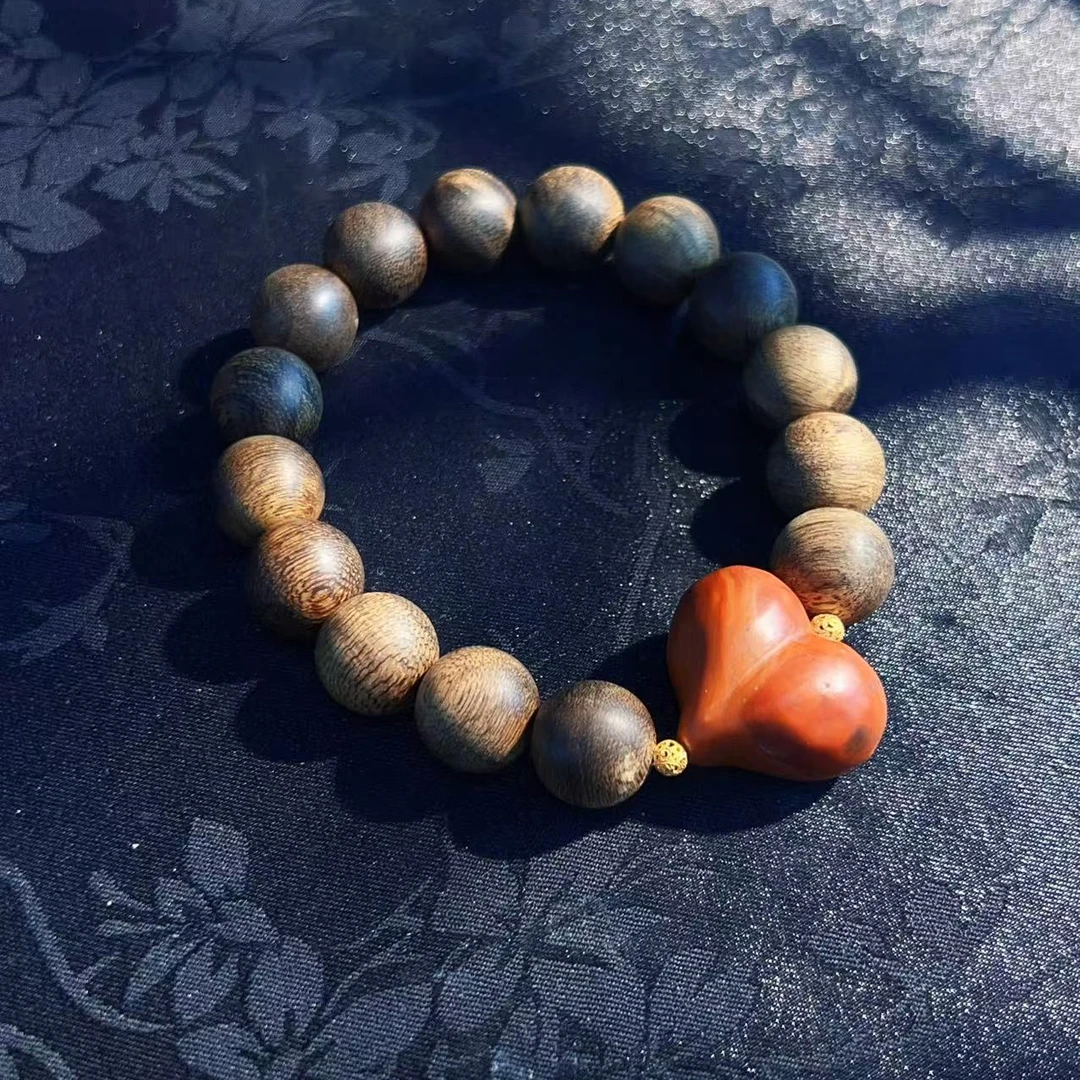 沉香18K文莱手串MXQ1112-12/12.8mm