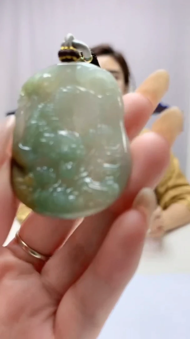 翡翠未镶嵌颈饰4829DD-JJ挂件2