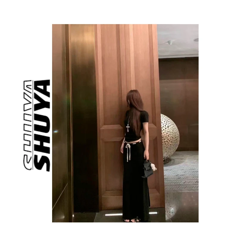 【张舒雅】松弛实穿。纯欲性感百搭重工抽绳半身裙DY#98758