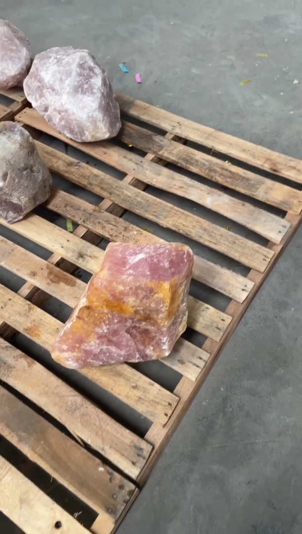 【闪购商品】芙蓉石原石未镶嵌天然粉水晶原石摆件拍18单99发1