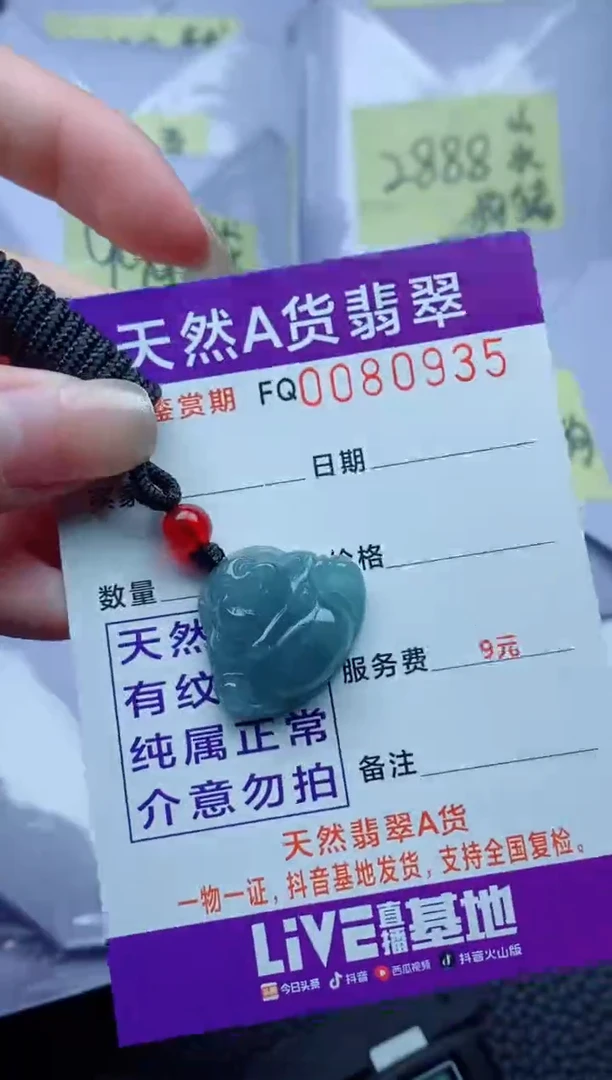 翡翠未镶嵌颈饰          多样性一件随机发货