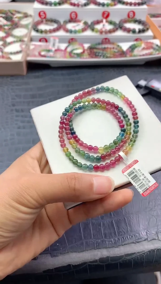 未镶嵌手串碧玺多样性发一条
