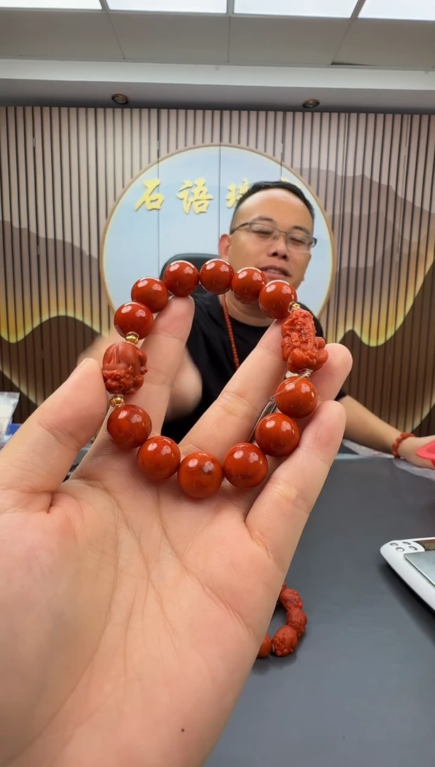 未镶嵌手串南红玛瑙002ZB0923产品一个