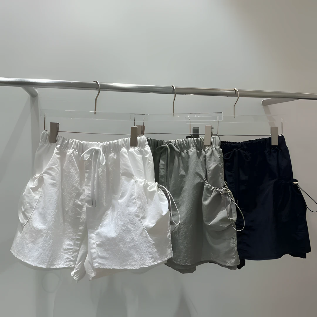 NO退NO换OT-4G04-短裤机能户外速干沙滩裤纯色夏季免烫阔腿时尚